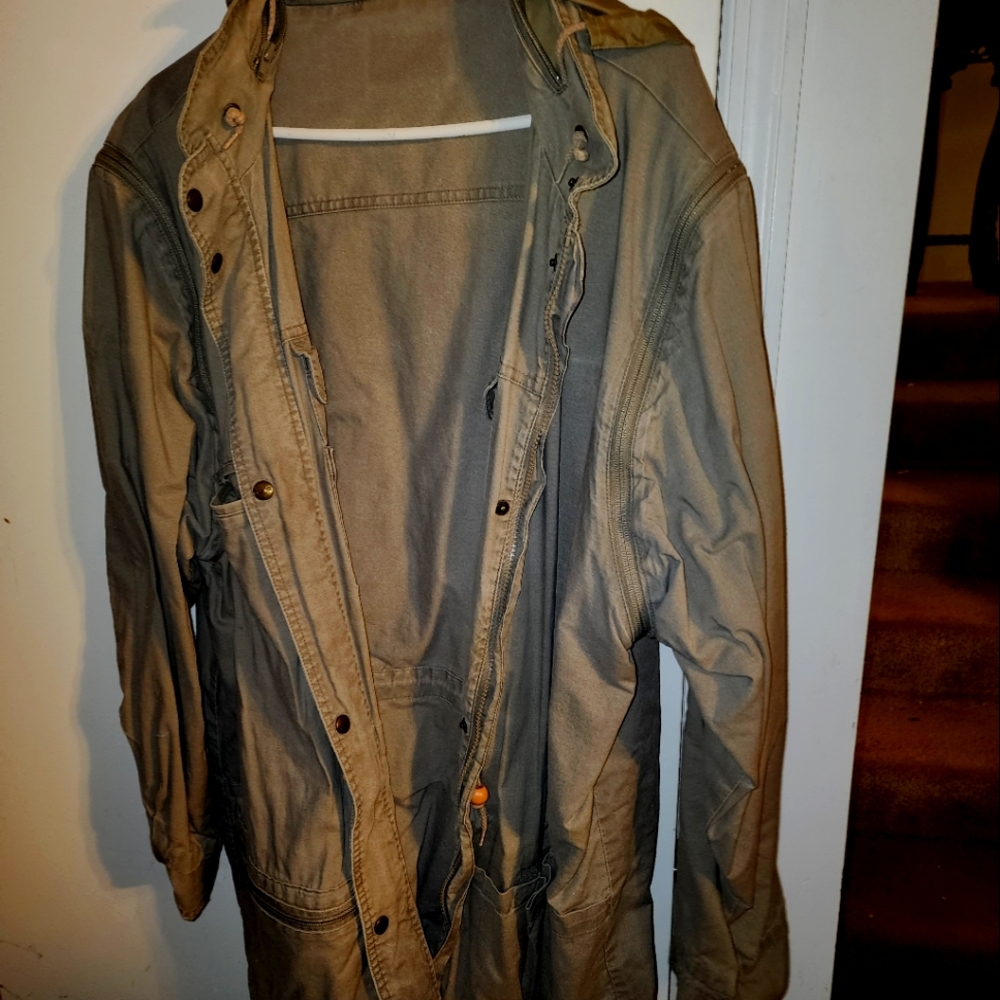 Men's XL Winter Jacket& Gray pants Plus Turtle Neck,& Blk Women's Blouses Medium